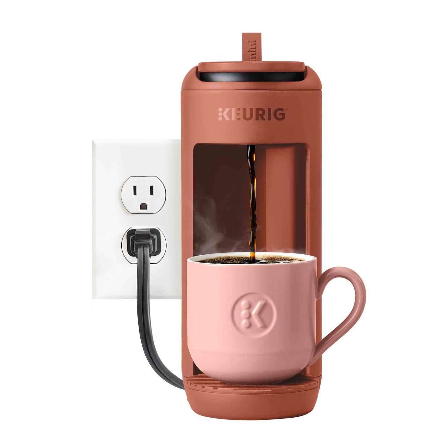 Keurig K-Mini Mate Single Serve K-Cup Pod Coffee Maker, Brews Up to 12 oz Cup, Compact Portable Coffee Machine for Small Spaces, Great for Dorms & Offices, Glamping Green