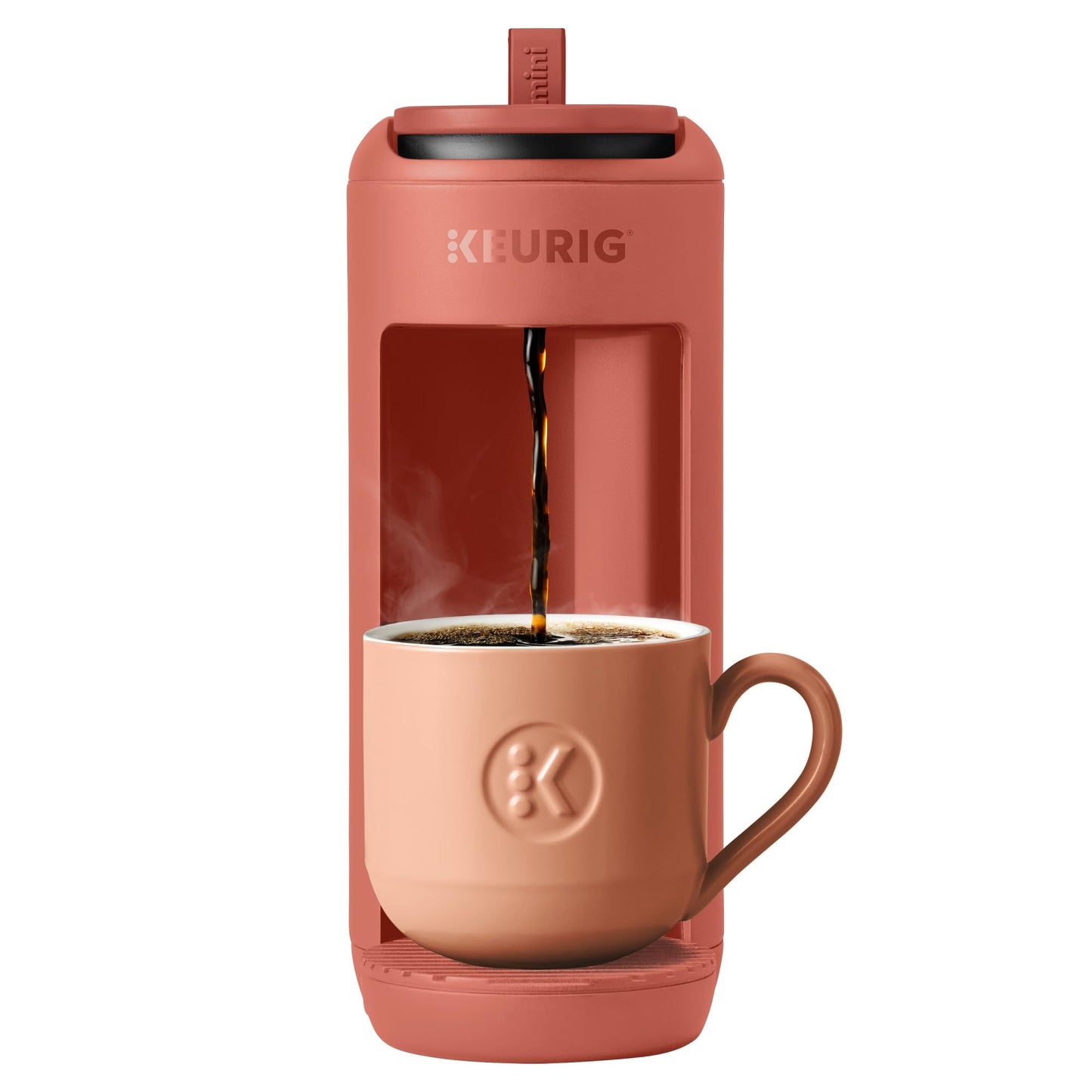 Keurig K-Mini Mate Single Serve K-Cup Pod Coffee Maker, Brews Up to 12 oz Cup, Compact Portable Coffee Machine for Small Spaces, Great for Dorms & Offices, Glamping Green