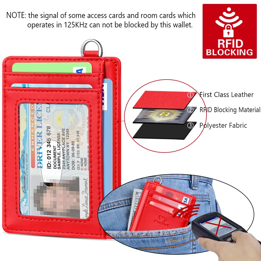 FurArt Slim Minimalist Wallet RFID Credit Card Holder for Men | slim minimalist compact rfid id window thin