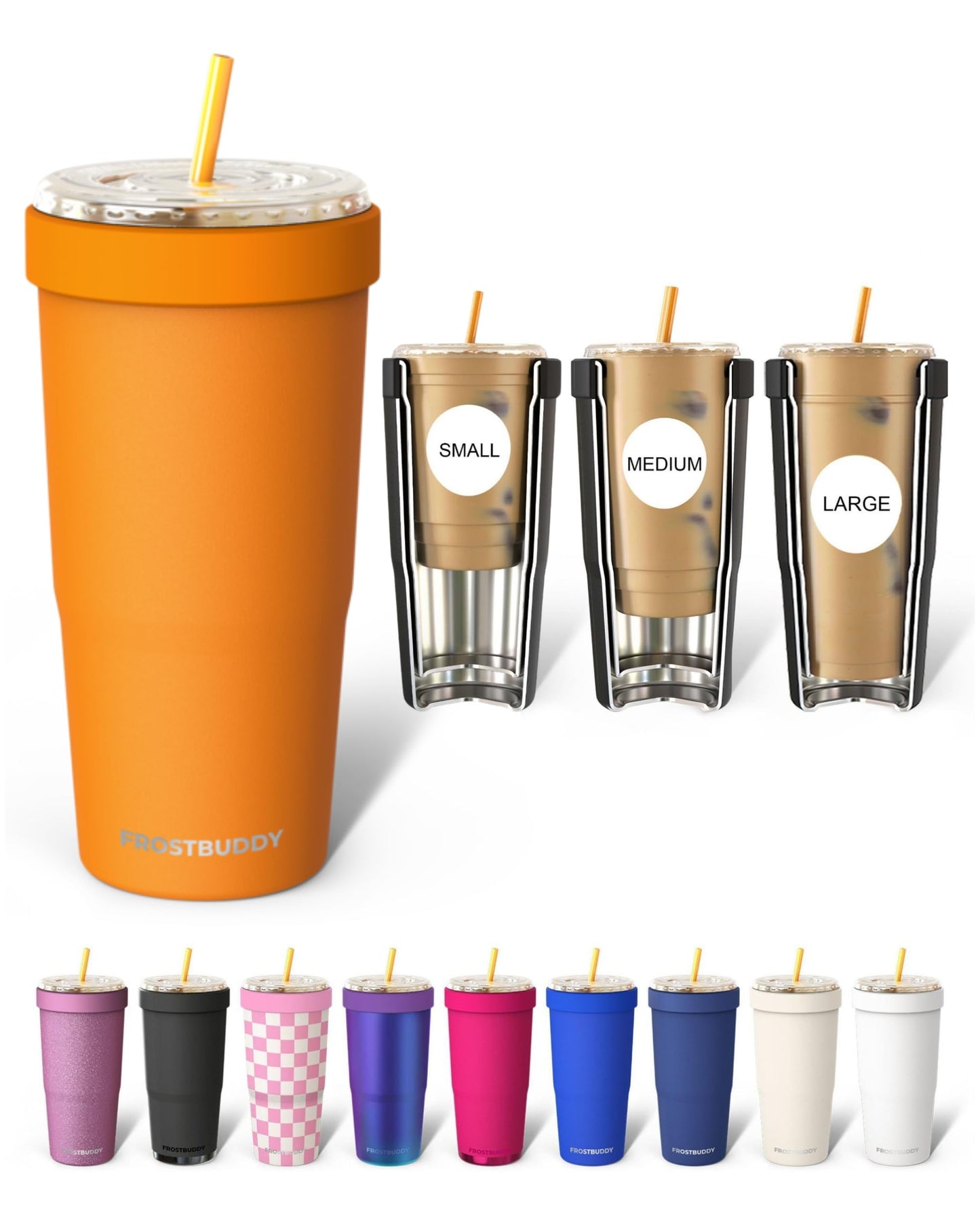 Frost Buddy Togo Buddy 30oz Tumbler (All American Sweetheart) | Double-wall vacuum insulated | Spill-proof flip lid | 18/8 premium stainless steel | Cup-holder friendly