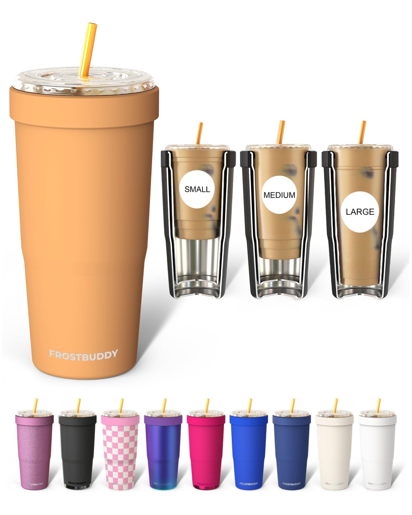 Frost Buddy Togo Buddy 30oz Tumbler (All American Sweetheart) | Double-wall vacuum insulated | Spill-proof flip lid | 18/8 premium stainless steel | Cup-holder friendly