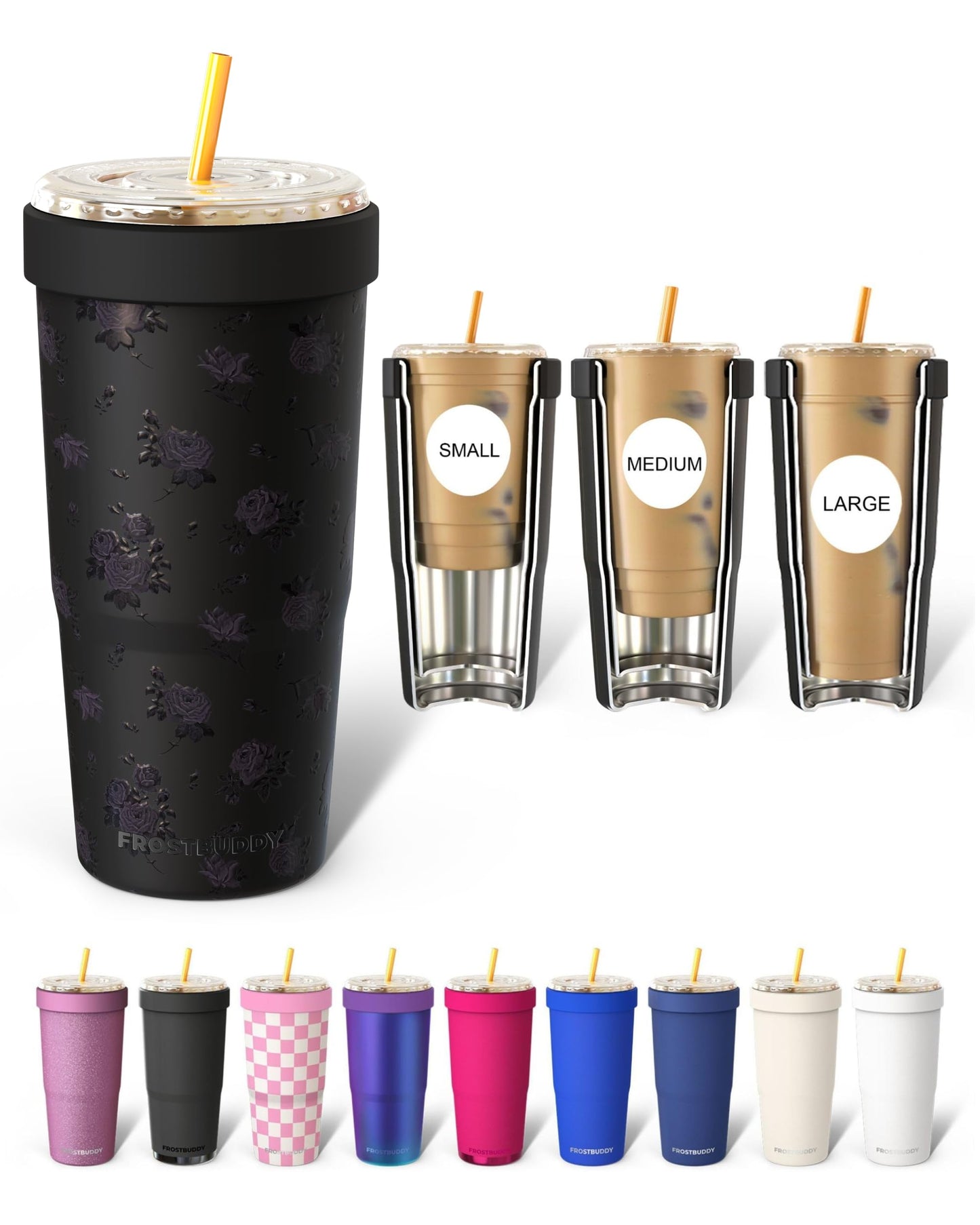 Frost Buddy Togo Buddy 30oz Tumbler (All American Sweetheart) | Double-wall vacuum insulated | Spill-proof flip lid | 18/8 premium stainless steel | Cup-holder friendly