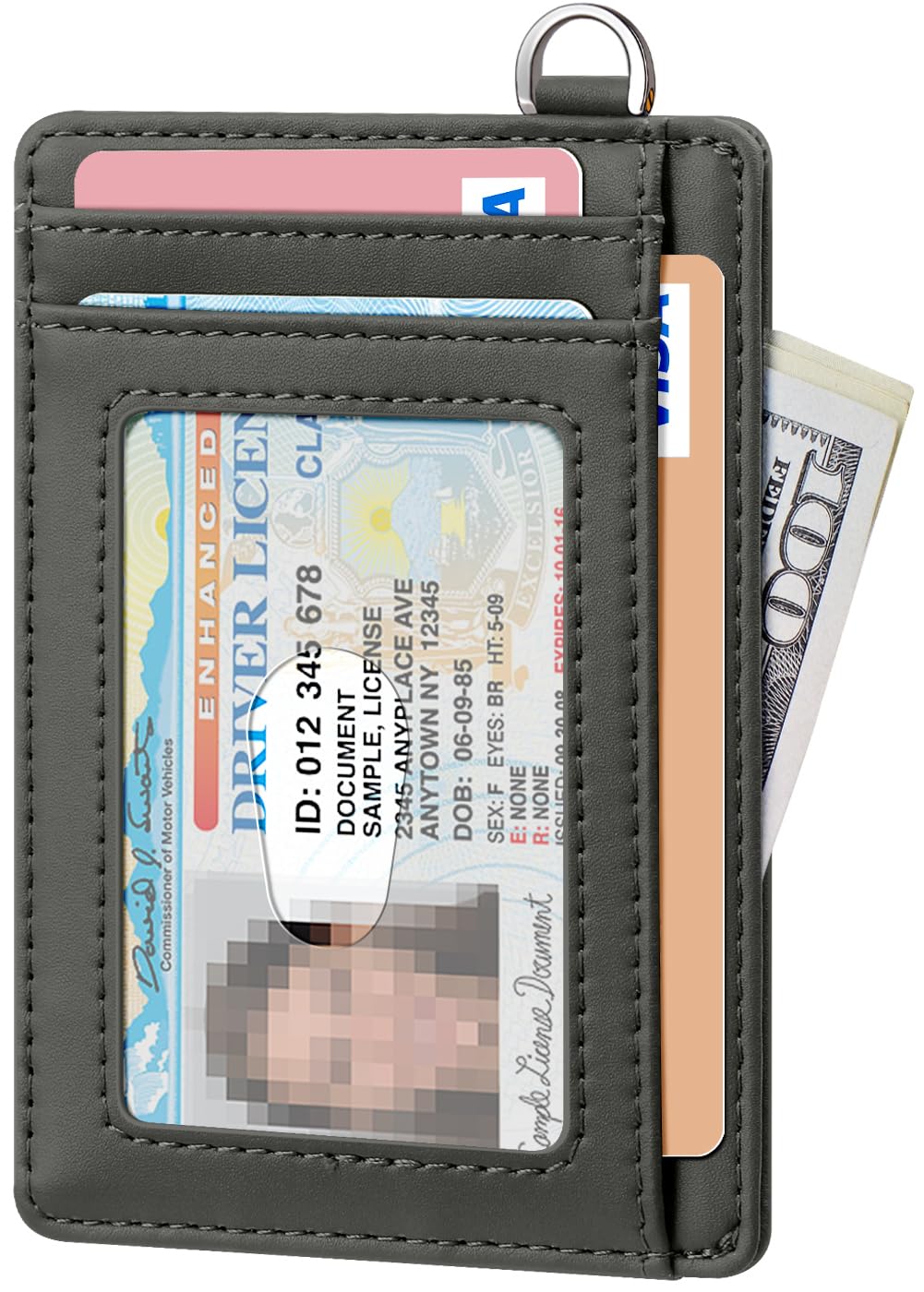 FurArt Slim Minimalist Wallet RFID Credit Card Holder for Men | slim minimalist compact rfid id window thin