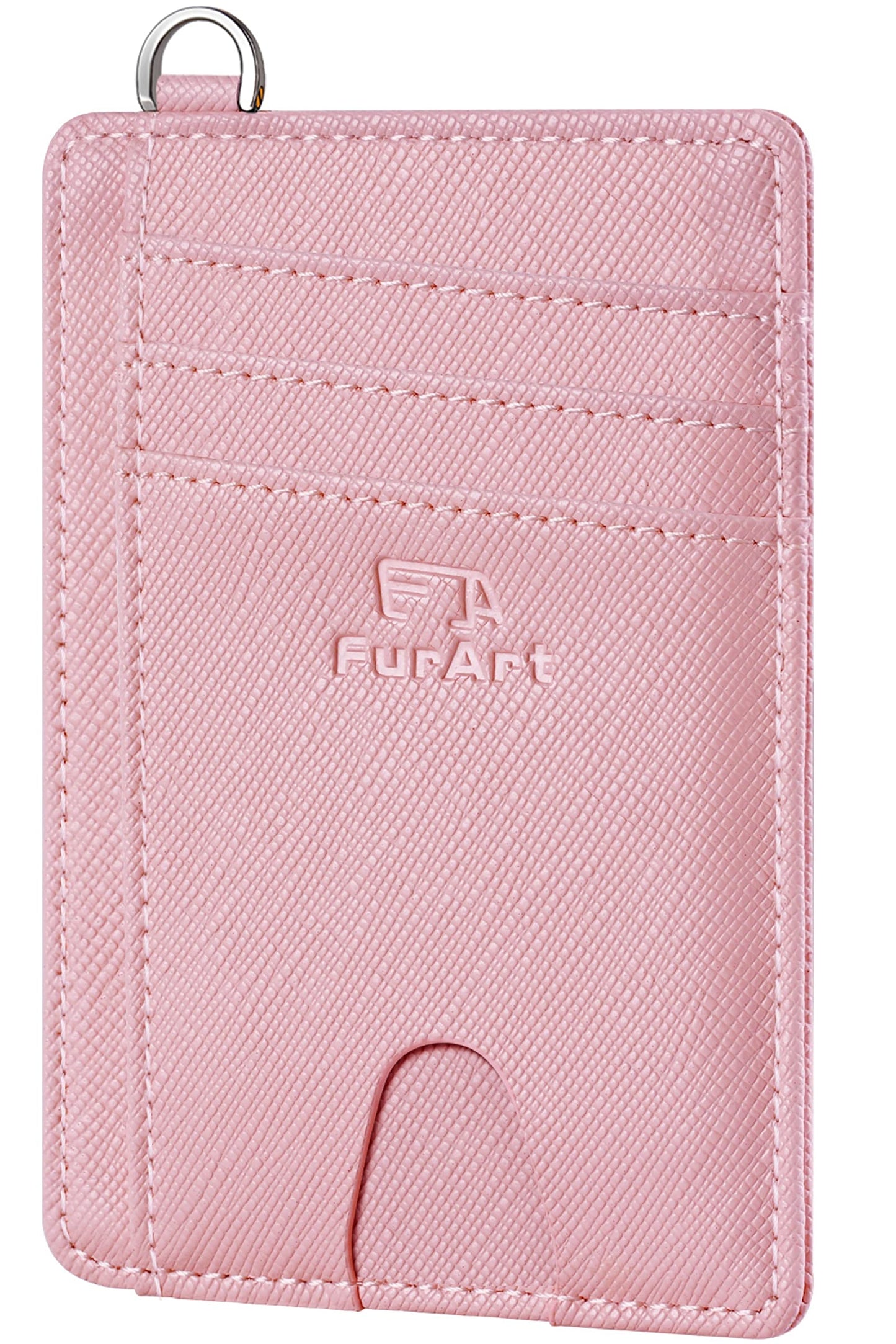 FurArt Slim Minimalist Wallet RFID Credit Card Holder for Men | slim minimalist compact rfid id window thin