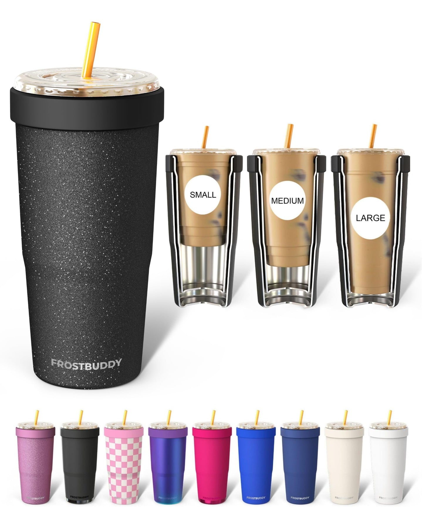 Frost Buddy Togo Buddy 30oz Tumbler (All American Sweetheart) | Double-wall vacuum insulated | Spill-proof flip lid | 18/8 premium stainless steel | Cup-holder friendly