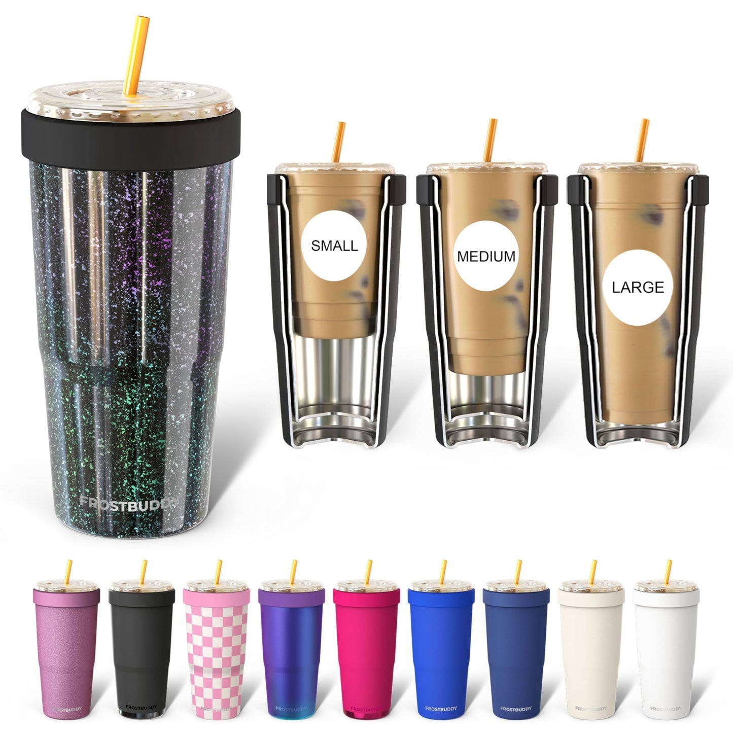 Frost Buddy Togo Buddy 30oz Tumbler (All American Sweetheart) | Double-wall vacuum insulated | Spill-proof flip lid | 18/8 premium stainless steel | Cup-holder friendly