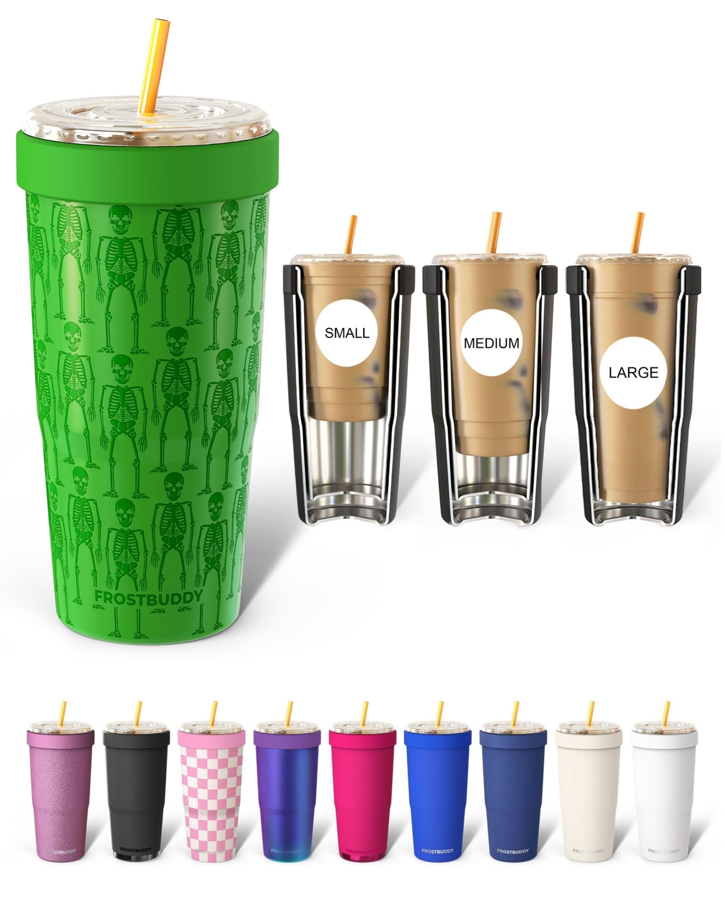 Frost Buddy Togo Buddy 30oz Tumbler (All American Sweetheart) | Double-wall vacuum insulated | Spill-proof flip lid | 18/8 premium stainless steel | Cup-holder friendly