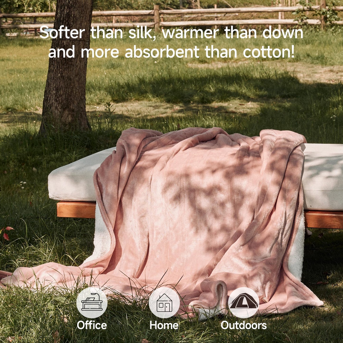GOTCOZY Heated Blanket Electric Throw 50''X60''- Soft Silky Plush Electric Blanket with 4 Heating Level & 3 Hour Auto Off Heating Blanket, ETL Certified Machine Washable (Green)